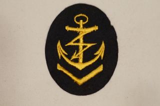 Ww2 German Navy Kriegsmarine Senior Radio Operator Sleeve Insignia Patch
