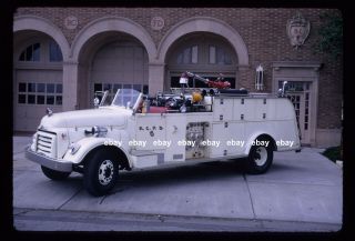 Redwood City Ca 1950 Gmc Squad Fire Apparatus Slide