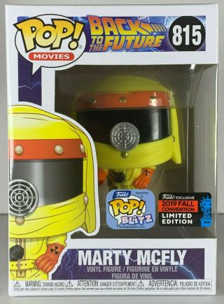 Funko Pop 815 - Marty Mcfly - Back To The Future - Nycc 2019 - Exc - Sorter Box
