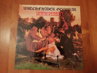 Witchfinder General - Death Penalty (1982 Uk Red Vinyl Heavy Metal Lp)