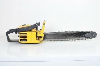 Vintage McCulloch Pro Mac 610 Chainsaw Chain Saw with 24 