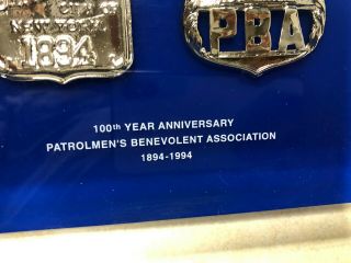 1994 York Patrolmen ' s Benevolent Association 100th Anniv Award 2