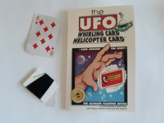 Ufo Whirling Card Helicopter Card Trick And Book Houdini’s Magic Shop Las Vegas
