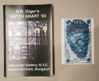 H.  R.  Giger Watch Abart 93 Art Book With Postcard And Unread