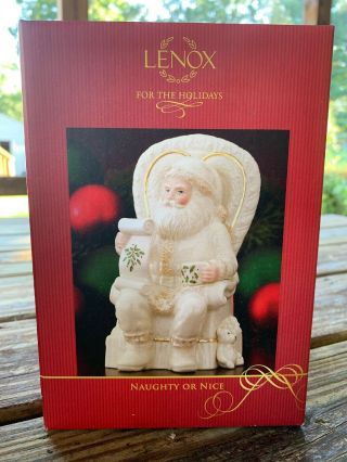 Lenox For The Holidays Naughty Or Santa Christmas List 811950