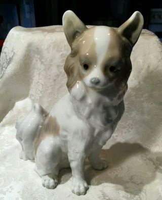 Vintage Large Papillon Dog By Nao Spain