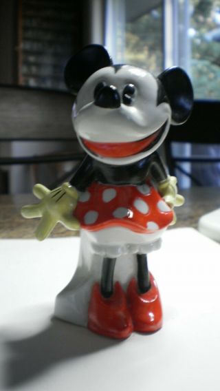 1938 Maw & Sons Disney Minnie Mouse Toothbrush Holder Figurine