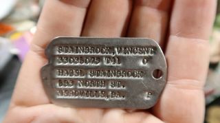 Wwii Us Army Dog Tag Vincent Stainbrook Dogtag