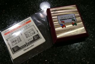 Nintendo Mario Bros.  Vintage Electronic Handheld Video Game And Watch ✨,  Book✨