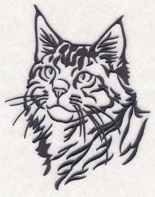 Maine Coon Cat Personalized Embroidered Gray Fleece Stadium Blanket Gift