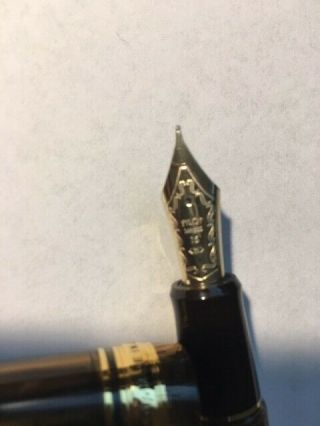 Pilot Custom 823 Fountain Pen,  Medium Gold Nib,  Amber,  Inked Once,