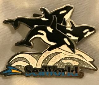 Seaworld Pin — Orca Sculpture Sign At Seaworld Orlando’s Entrance