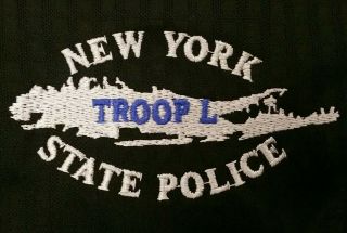 Nysp York State Police Troopers Polo Shirt Sz L Nypd Long Island Ny