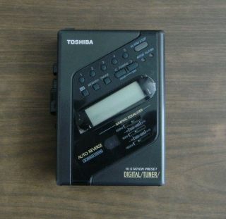 Vintage Toshiba Kt - 4568 Cassette Player Radio Walkman Autoreverse,  Dolby,  Eq Japan