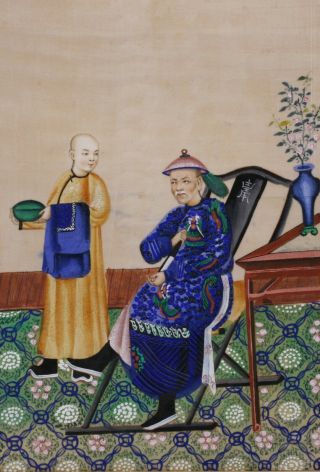 Chinese Export Painting On Pith / 19th Century Canton 3