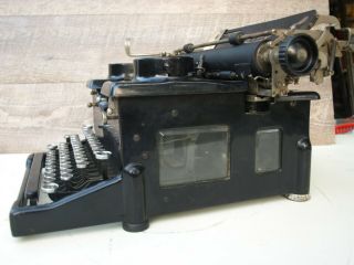 Antique 1921 Royal Standard Typewriter Model 10 Double Glass Side Complete 3
