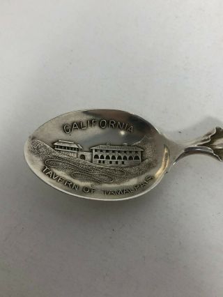 Sterling Silver Souvenir Spoon Tavern of Tamalpais California 2