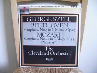 33cx 1912 Ed1 Beethoven Symphony No.  5/mozart 41 Cleveland Szell Lp Mono Sax 2552