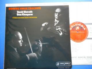 Sax 2411 Brahms Violin Concerto Menuhin Klemperer S/c 2nd Ex