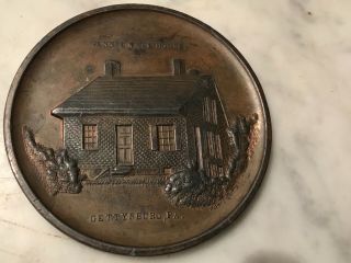Jennie Wade House Abraham Lincoln Lucky Penny Vintage Souvenir Gettysburg Pa