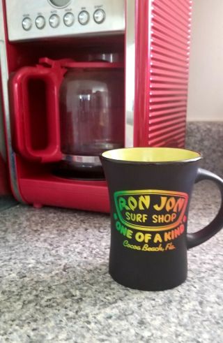 Ron Jon Surf Shop Black And Green Coffee Mug