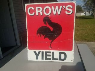 Crow’s Yield Hybrid Seed Dealer Advertising Sign Agriculture Farm Seed Corn