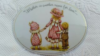 Holly Hobbie Porcelain Plaque Made In Japan Mother Is Another Name For Love