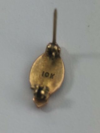 10k Gold Alpha Delta Epsilon Lambda Phi Iota Kappa OmicroSorority Pin Seed Pearl 2