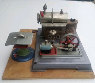 Vintage Wilesco Steam Engine Workshop Table Saw Shop Tools Germany,  Toy Model