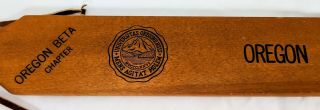 Oregon Beta Chapter SAE Sigma Alpha Epsilon Wooden Fraternity Pledge Paddle 3