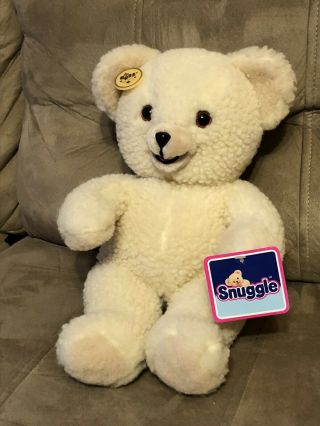 Vtg Snuggle Fabric Softener Plush Teddy Bear W/ Tags 1986 Russ Berrie 15 " Tall