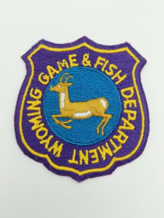 Wyoming Game & Fish Department Enforcement Patch Vintage Law