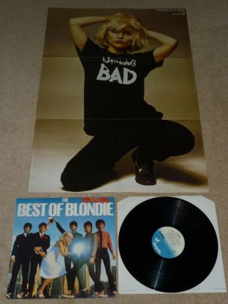 Best Of Blondie Vinyl Album Lp Record A2,  Poster Stickered Excellent/nm