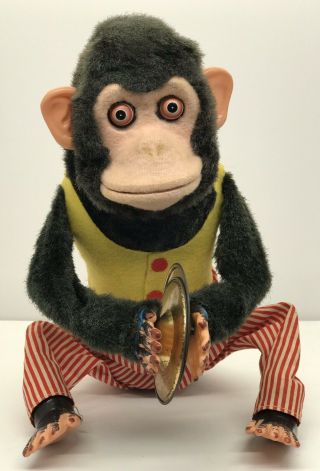 Vintage Daishin Ck Japan Musical Jolly Chimp Toy Story Monkey Battery Operated