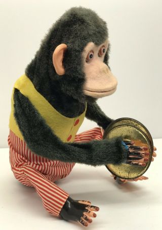 Vintage Daishin CK Japan Musical Jolly Chimp Toy Story Monkey Battery Operated 3
