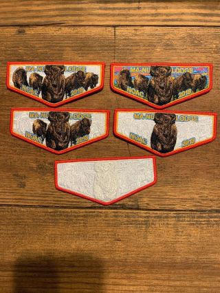 Boy Scout Oa 133 Ma - Nu Lodge 2018 Noac Flap Set
