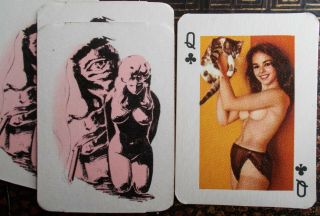 Vintage Playing Cards - - Pin Up " Cutie " Miniature Cards 52,  2j
