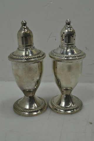 Duchin Weighted Sterling Silver.  925 Salt & Pepper Shakers 265g