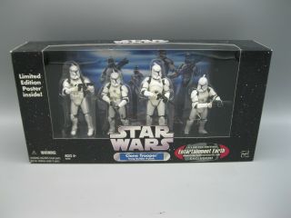 2005 Star Wars Clone Trooper Troop Builder 4 Pack Entertainment Earth Exclusive