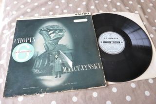 Chopin 6 Polonaises Malcuzynski Piano Columbia B/s Ed1 Stereo Sax 2338 Uk Lp