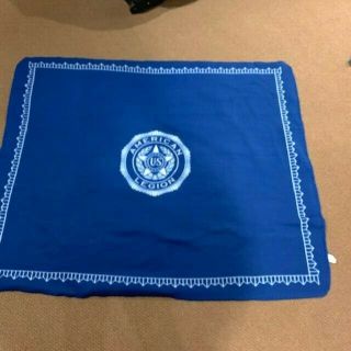Very Rare Vtg American Legion Soft Blanket