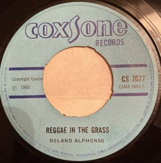 Roland Alphonso Reggae In The Grass Roy Richards Get Smart Coxsone 7077 1968 Ex