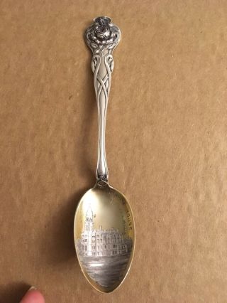 Old Austin Minn Mn Minnesota Court House Vintage Watson Sterling Spoon Souvenir