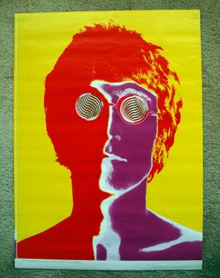 Vintage 1967 Beatles - John Lennon Richard Avedon Poster Music Rock Art