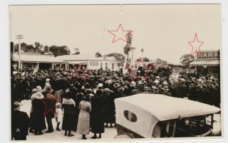 Old Real Photo Postcard Opening Of War Memorial Naracoorte South Australia C1920