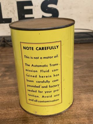 Vintage Invader Motor Oil Can One Quart Metal Can Gas Station Sign 3