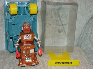 Vintage 1968 Ideal Zeroids Zobor Robot & Case