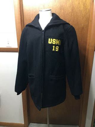 Usma West Point Cadet Military Army Black Wool Parka Jacket Coat 40 L Class 2019