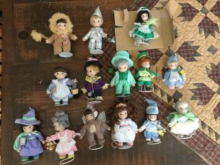 Ashton Drake Galleries Precious Moments Wizard Of Oz Dolls With Stands