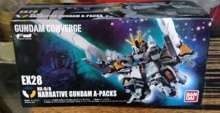 Bandai Fw Gundam Converge Unicorn Ex28 Rx - 9/a Narrative Gundam A - Packs